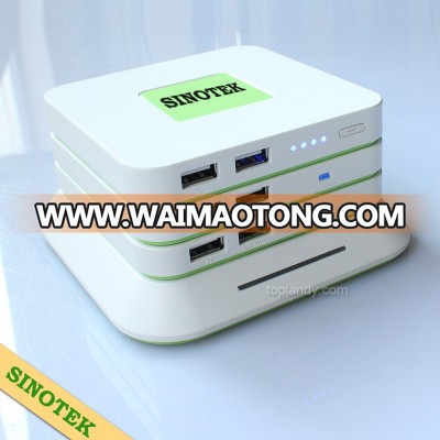 SINOTEK new product max 42000mah power bank unit phone charger station restaurant