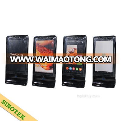 SINOTEK 13000mAh touch screen menu power bank restaurant cell phone advertising charging station